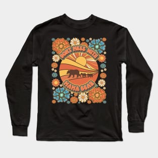 Don't mess with mama bear Floral retro Long Sleeve T-Shirt